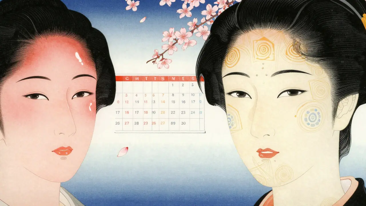 Преображение кожи за четыре недели: от воспалений к сиянию с узорами ниацинамида, цинка и серы.