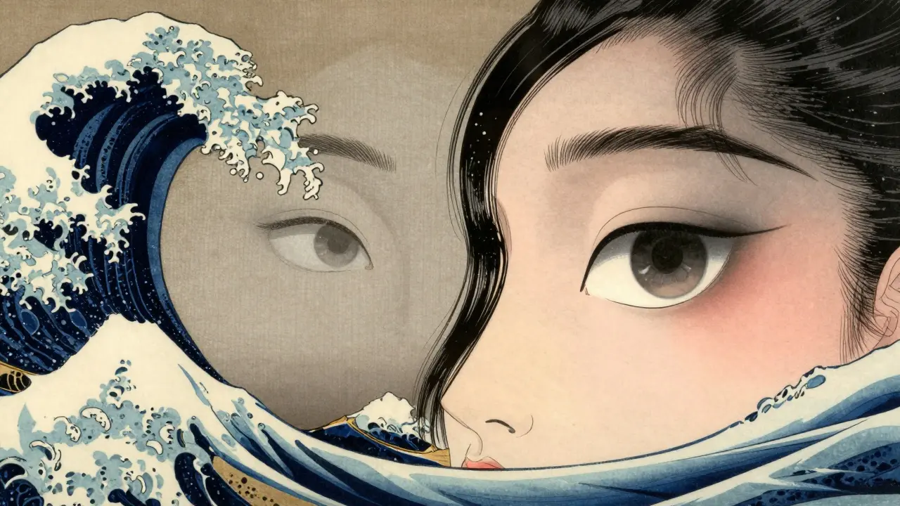 Сравнение: плоский глаз с блестками и глубокий глаз с матовыми тенями