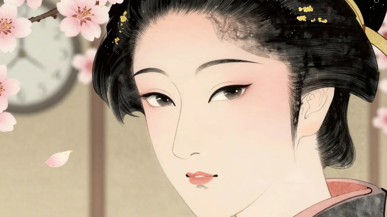 Близкий план лица с естественным румянцем, тушью и сияющей кожей без тяжелого макияжа.