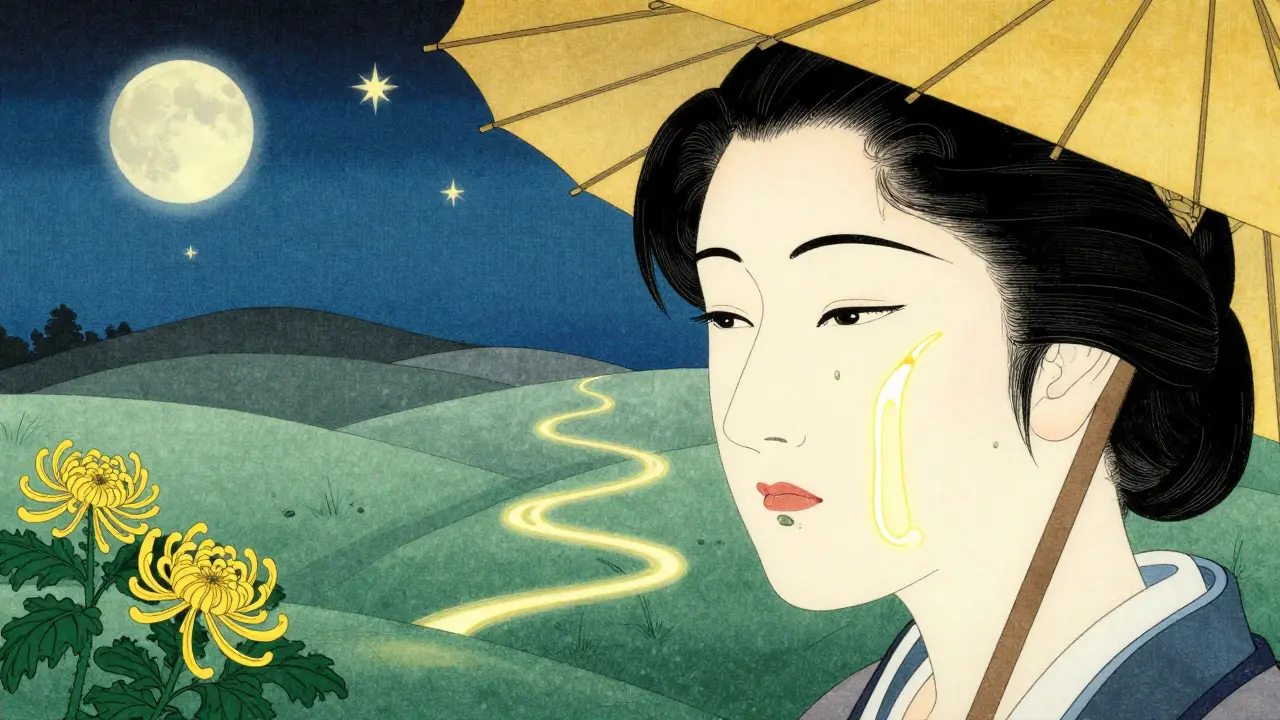 Лицо как пейзаж: активные компоненты ухода текут как реки, солнцезащитные средства — как золотые зонтики.