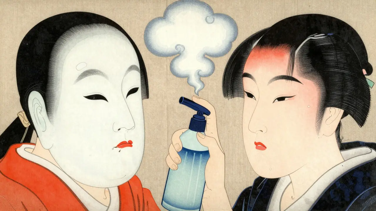 Сравнение матового и естественного финиша макияжа в стиле укиё-э